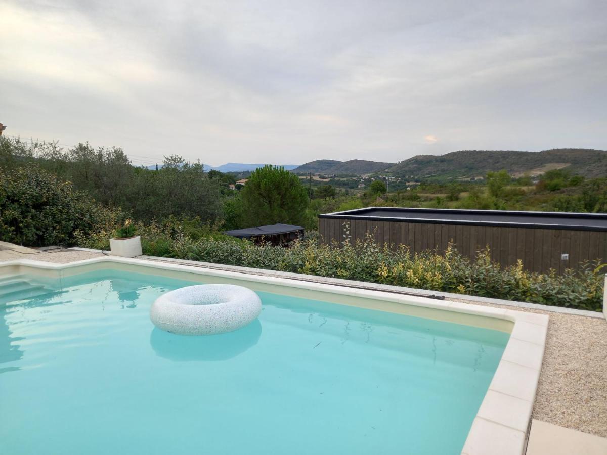 "Plus Belle L'Ardeche" Studio De Jardin Et Piscine Vinezac Esterno foto